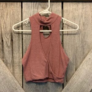 Crop top dusty rose